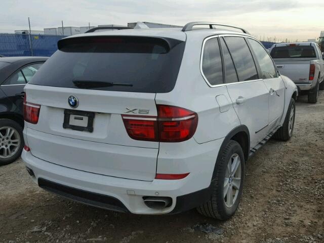 5UXZV8C56BL418657 - 2011 BMW X5 XDRIVE5 WHITE photo 4