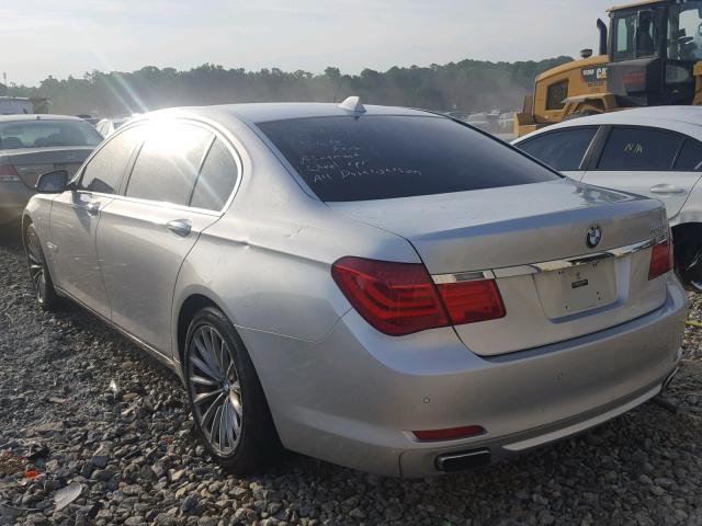 WBAKB8C52CC963040 - 2012 BMW 750LI SILVER photo 3