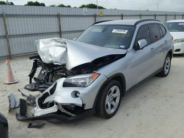 WBAVM1C58EVW52377 - 2014 BMW X1 SDRIVE2 SILVER photo 2