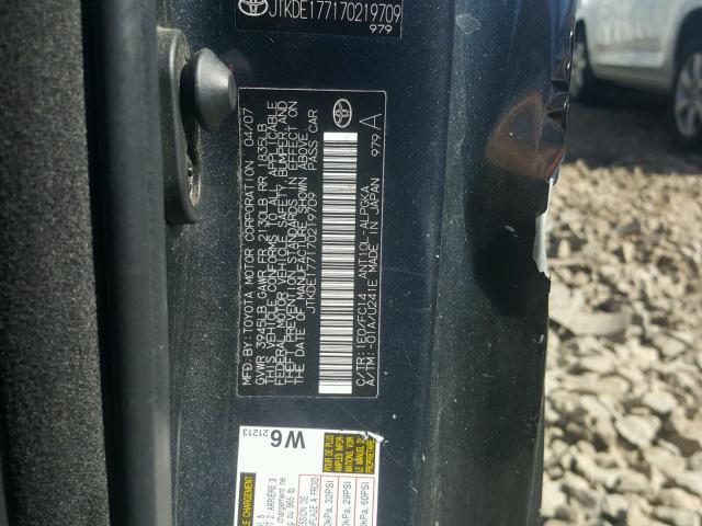 JTKDE177170219709 - 2007 TOYOTA SCION TC 灰色 照片 10