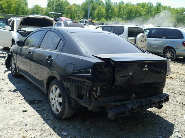 4A3AB36F46E075417 - 2006 MITSUBISHI GALANT ES BLACK photo 3