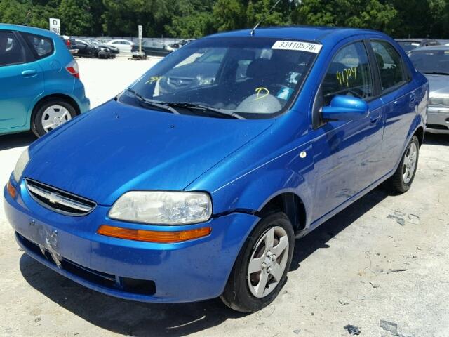 KL1TD526X5B361450 - 2005 CHEVROLET AVEO BASE Mavi foto 2