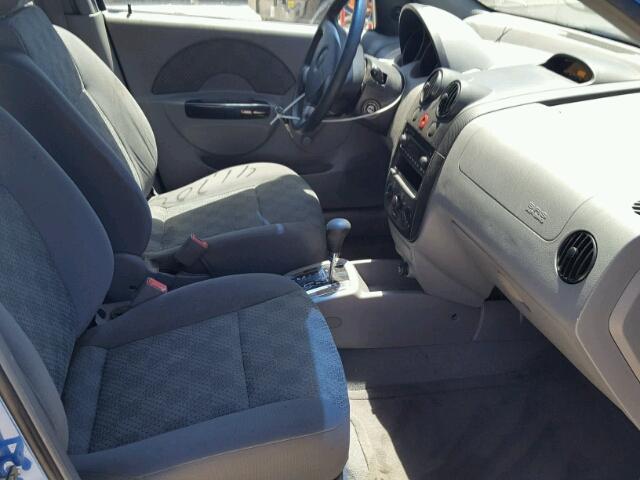 KL1TD526X5B361450 - 2005 CHEVROLET AVEO BASE Mavi foto 5