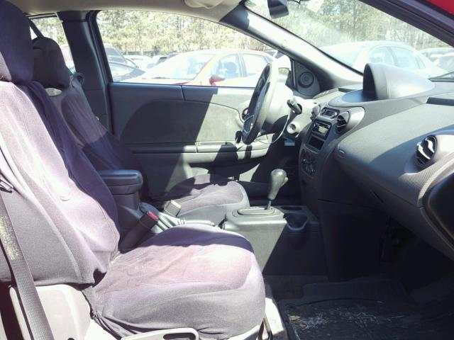1G8AW12F03Z184618 - 2003 SATURN ION LEVEL RED photo 5