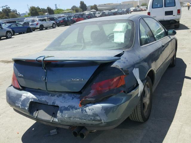 19UYA2248VL012271 - 1997 ACURA 3.0CL BLUE photo 4