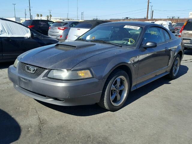 1FAFP42X63F448595 - 2003 FORD MUSTANG GT GRAY photo 2