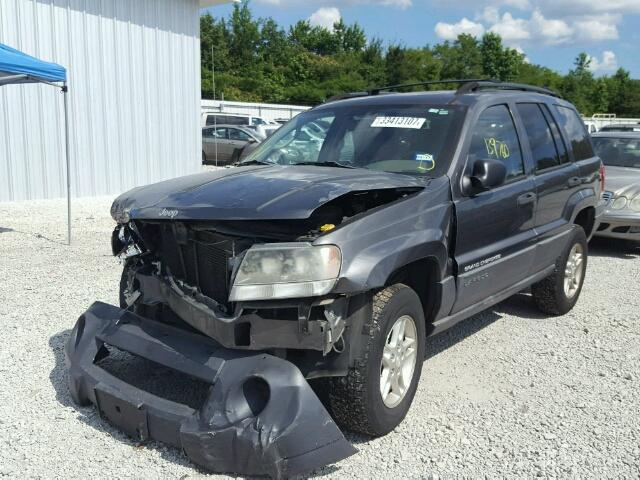 1J4GX48N54C409403 - 2004 JEEP GRAND CHER GRAY photo 2