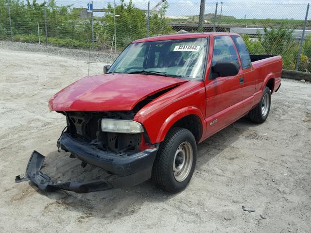 1GCCS1447T8116327 - 1996 CHEVROLET S TRUCK S1 RED photo 2