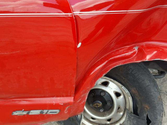 1GCCS1447T8116327 - 1996 CHEVROLET S TRUCK S1 RED photo 9