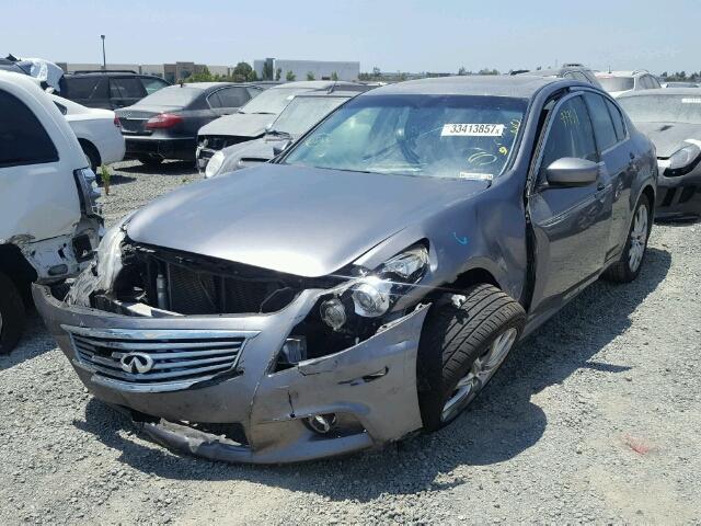 JN1CV6AR3CM673539 - 2012 INFINITI G37 GRAY photo 2