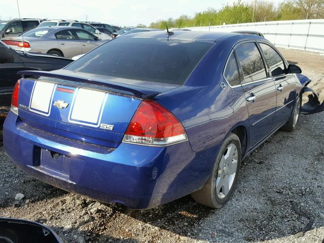 2G1WD58C269162701 - 2006 CHEVROLET IMPALA SUP BLUE photo 4