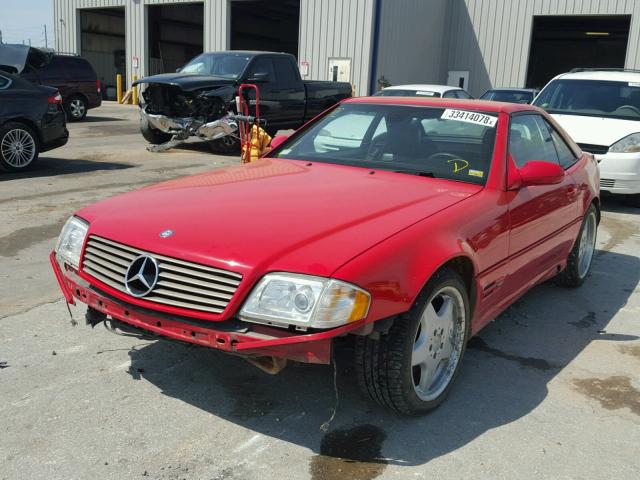 WDBFA68F0XF180041 - 1999 MERCEDES-BENZ SL 500 RED photo 2