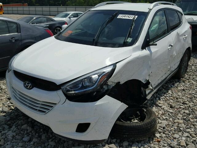 KM8JU3AG8EU872363 - 2014 HYUNDAI TUCSON GLS WHITE photo 2