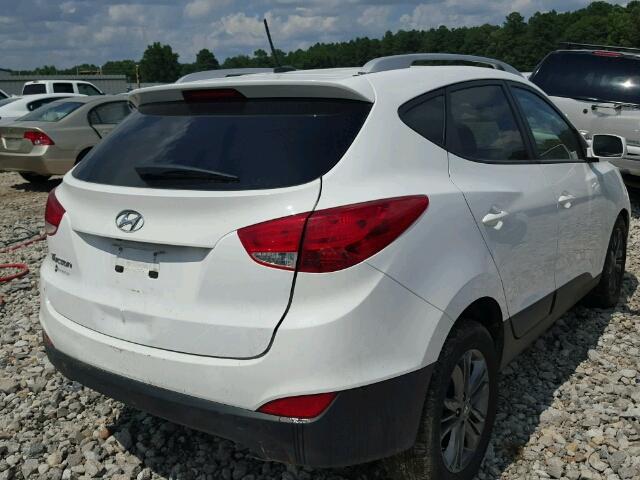 KM8JU3AG8EU872363 - 2014 HYUNDAI TUCSON GLS WHITE photo 4