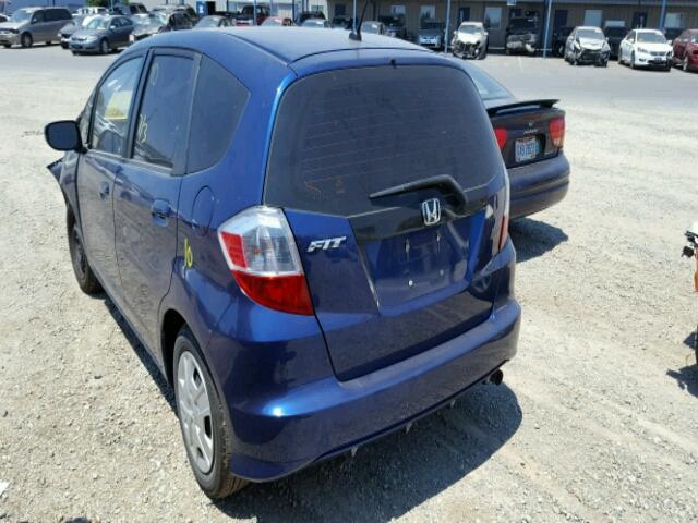 JHMGE8H30DC074003 - 2013 HONDA FIT BLUE photo 3