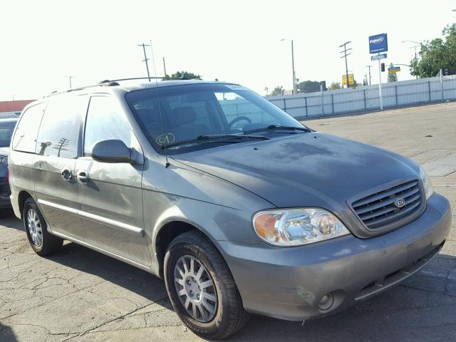 KNDUP131736452567 - 2003 KIA SEDONA EX GREEN photo 1