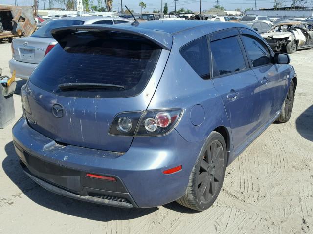 JM1BK34L771692397 - 2007 MAZDA SPEED 3 BLUE photo 4