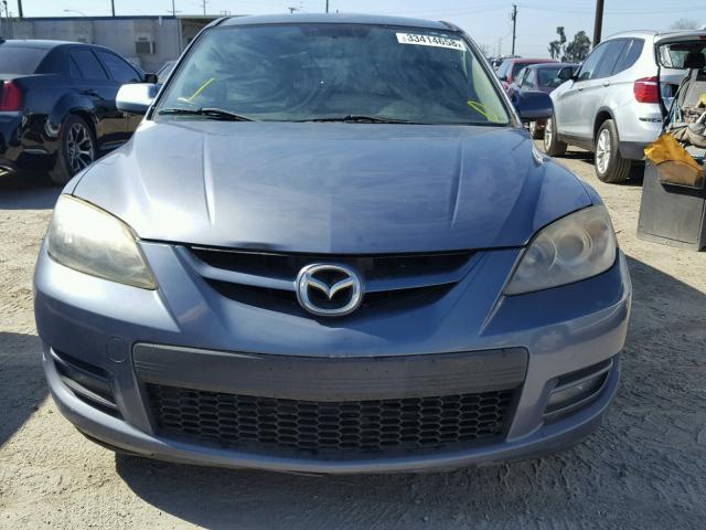 JM1BK34L771692397 - 2007 MAZDA SPEED 3 BLUE photo 9