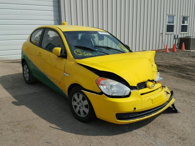 KMHCM3ACXAU167449 - 2010 HYUNDAI ACCENT BLU YELLOW photo 1