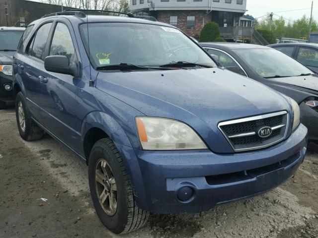 KNDJC733545242107 - 2004 KIA SORENTO EX BLUE photo 1