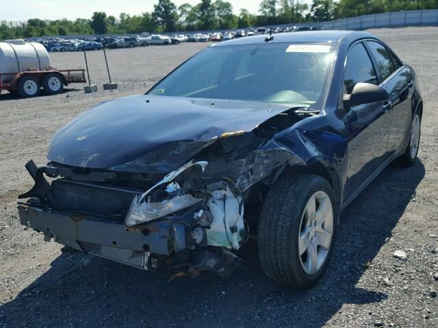 1G2ZG57B484304089 - 2008 PONTIAC G6 BASE BLUE photo 2