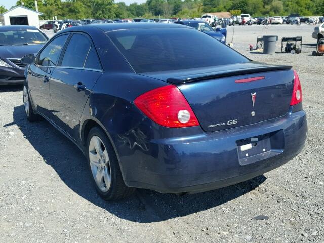 1G2ZG57B484304089 - 2008 PONTIAC G6 BASE BLUE photo 3