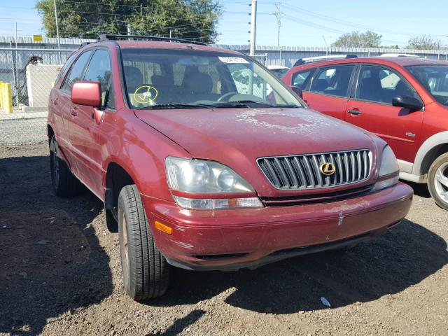 JT6GF10U5Y0069050 - 2000 LEXUS RX 300 BURGUNDY photo 1