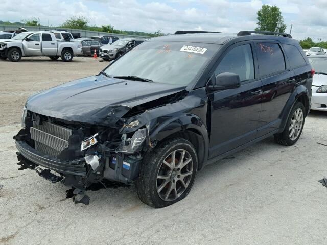 3C4PDCBG2CT180037 - 2012 DODGE JOURNEY SX BLACK photo 2