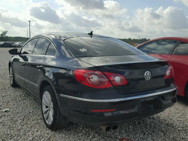 WVWNN7AN5BE733063 - 2011 VOLKSWAGEN CC SPORT BLACK photo 3