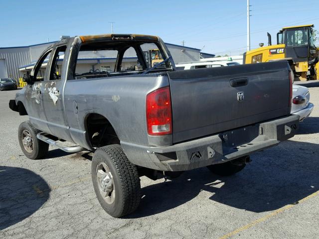 3D7KS28C25G797504 - 2005 DODGE RAM 2500 S GRAY photo 3