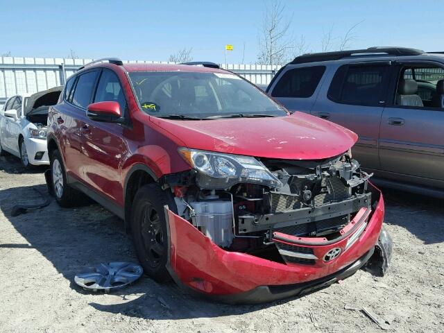 2T3BFREV2EW160898 - 2014 TOYOTA RAV4 LE RED photo 1