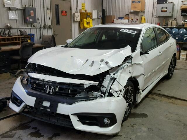 19XFC1F78HE008488 - 2017 HONDA CIVIC EXL WHITE photo 2