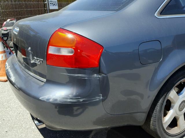 WAULD64B74N010613 - 2004 AUDI A6 2.7T QU GRAY photo 9