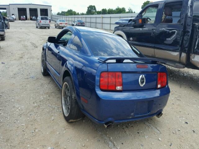 1ZVHT82H865166576 - 2006 FORD MUSTANG GT BLUE photo 3