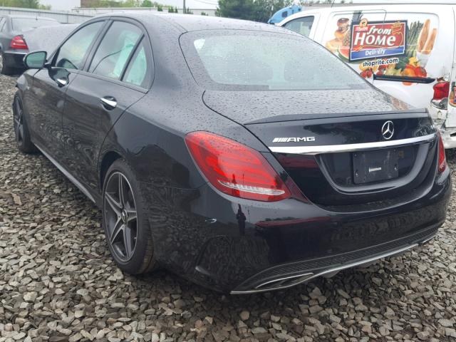 55SWF6EB1HU194832 - 2017 MERCEDES-BENZ C 43 4MATI BLACK photo 3