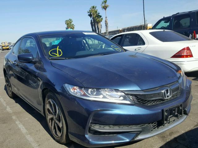 1HGCT1B46GA009057 - 2016 HONDA ACCORD LX- BLUE photo 1