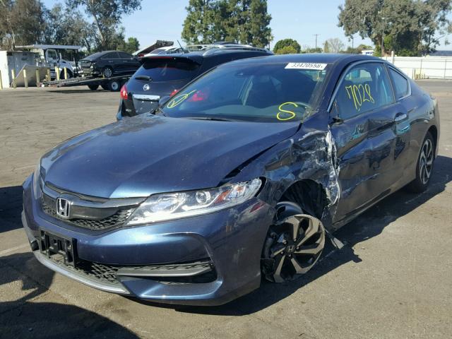 1HGCT1B46GA009057 - 2016 HONDA ACCORD LX- BLUE photo 2