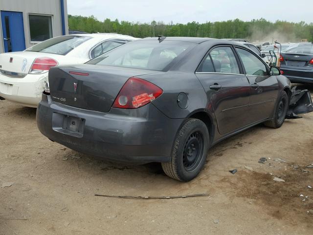 1G2ZF58BX74180216 - 2007 PONTIAC G6 VALUE L GRAY photo 4