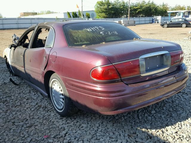 1G4HP52KX34142276 - 2003 BUICK LESABRE CU MAROON photo 3