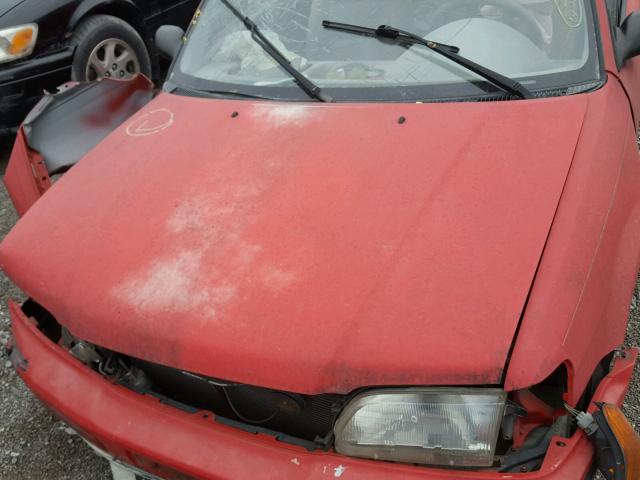 JT2EL56D8S0032971 - 1995 TOYOTA TERCEL DX RED photo 7