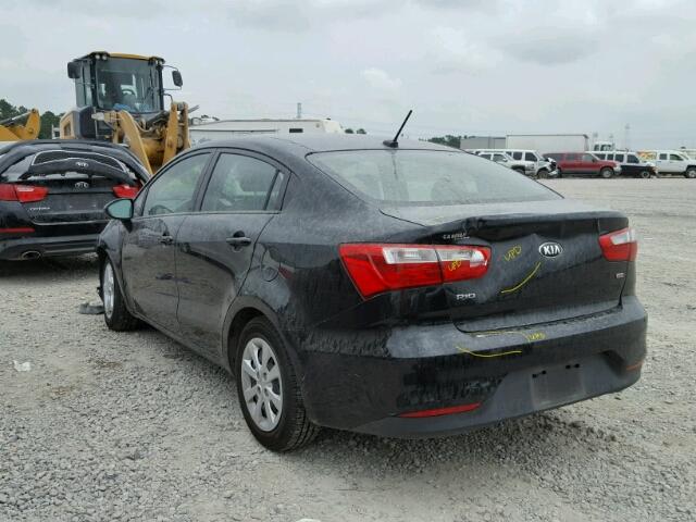 KNADM4A34G6540011 - 2016 KIA RIO LX BLACK photo 3