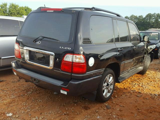 JTJHT00W633524087 - 2003 LEXUS LX 470 BLACK photo 4