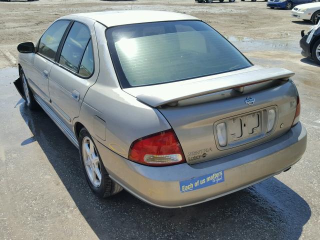 3N1BB51D01L113018 - 2001 NISSAN SENTRA SE GRAY photo 3