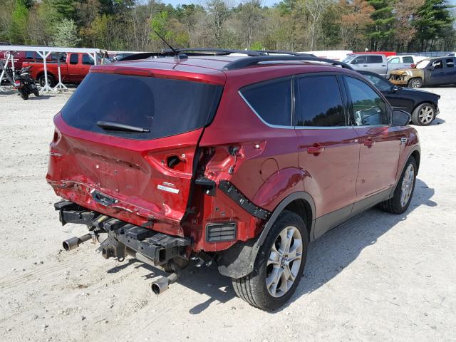 1FMCU0H99DUA02604 - 2013 FORD ESCAPE SEL RED photo 4