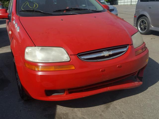 KL1TD56606B545257 - 2006 CHEVROLET AVEO BASE Qırmızı foto 9