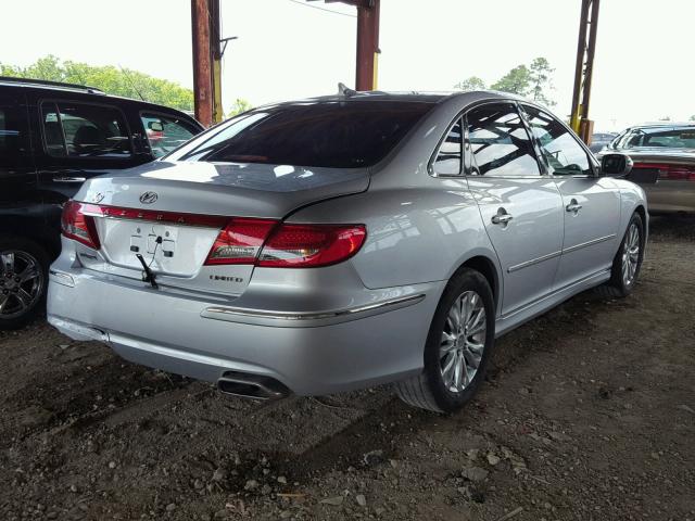 KMHFC4DFXBA544411 - 2011 HYUNDAI AZERA SILVER photo 4