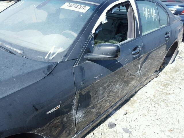 WBAHL83526DT02291 - 2006 BMW 750 I BLACK photo 9