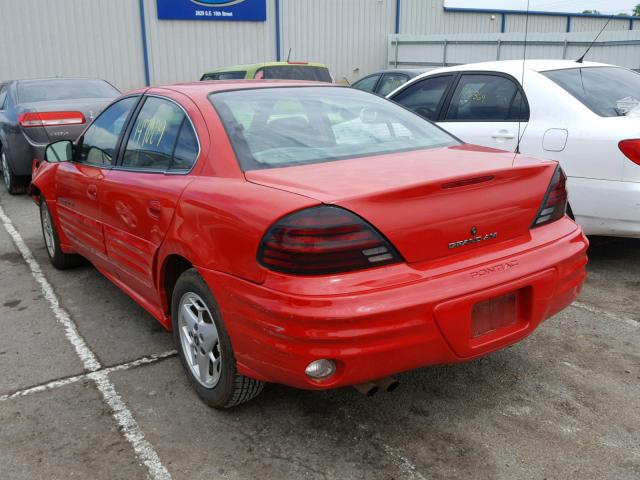 1G2NF52T0YC555926 - 2000 PONTIAC GRAND AM S წითელი ფოტო 3