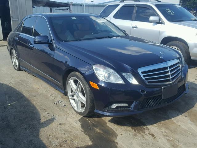 WDDHF7CB9BA306561 - 2011 MERCEDES-BENZ E 550 BLUE photo 1