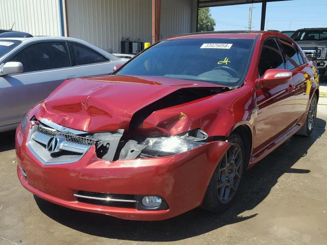19UUA76588A021731 - 2008 ACURA TL TYPE S RED photo 2